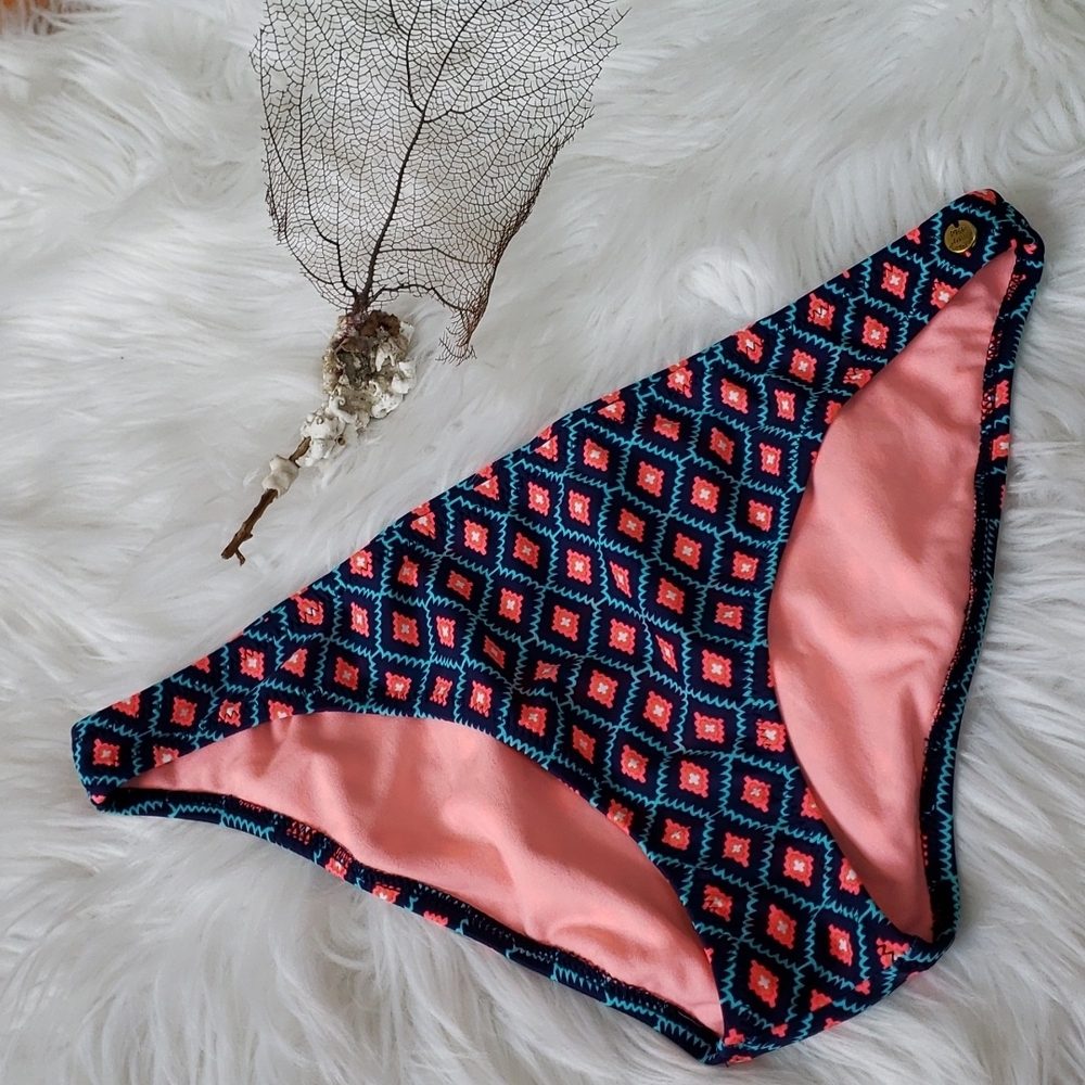 Raisins Coconut Grove Hipster Navy Blue Bikini Bottoms Women's Large